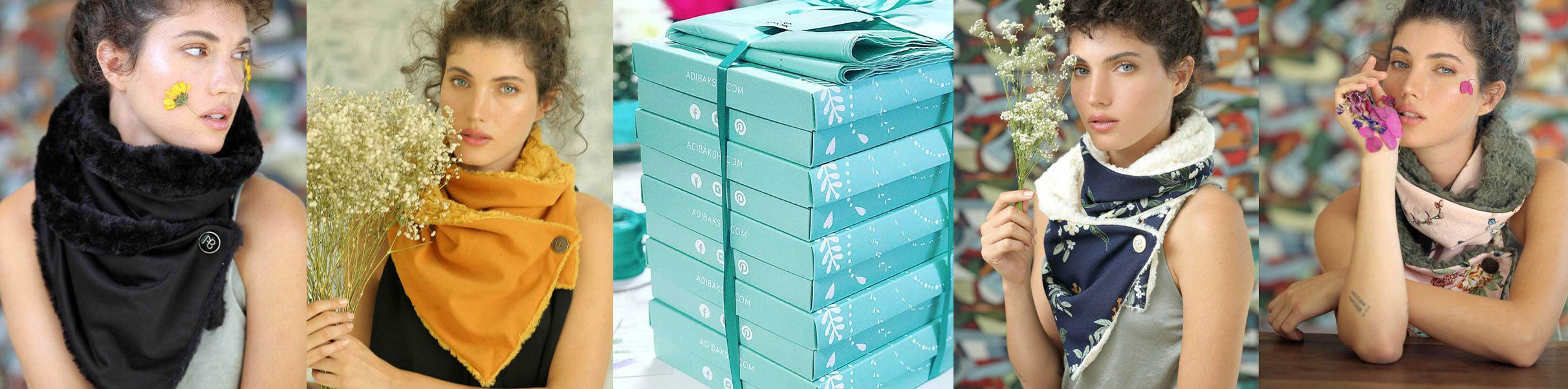 צעיפים מחממים פרוותיים ודו צדדיים