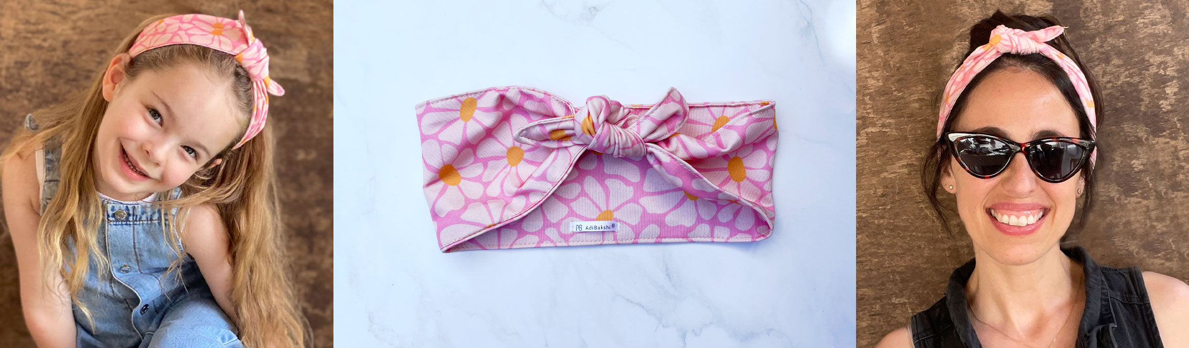 סרטים לשיער לילדות בעיצוב עדי בקשי – סרטי ראש צבעוניים, נוחים ושיקיים בעבודת יד. מושלם ליום־יום או לאירוע חגיגי