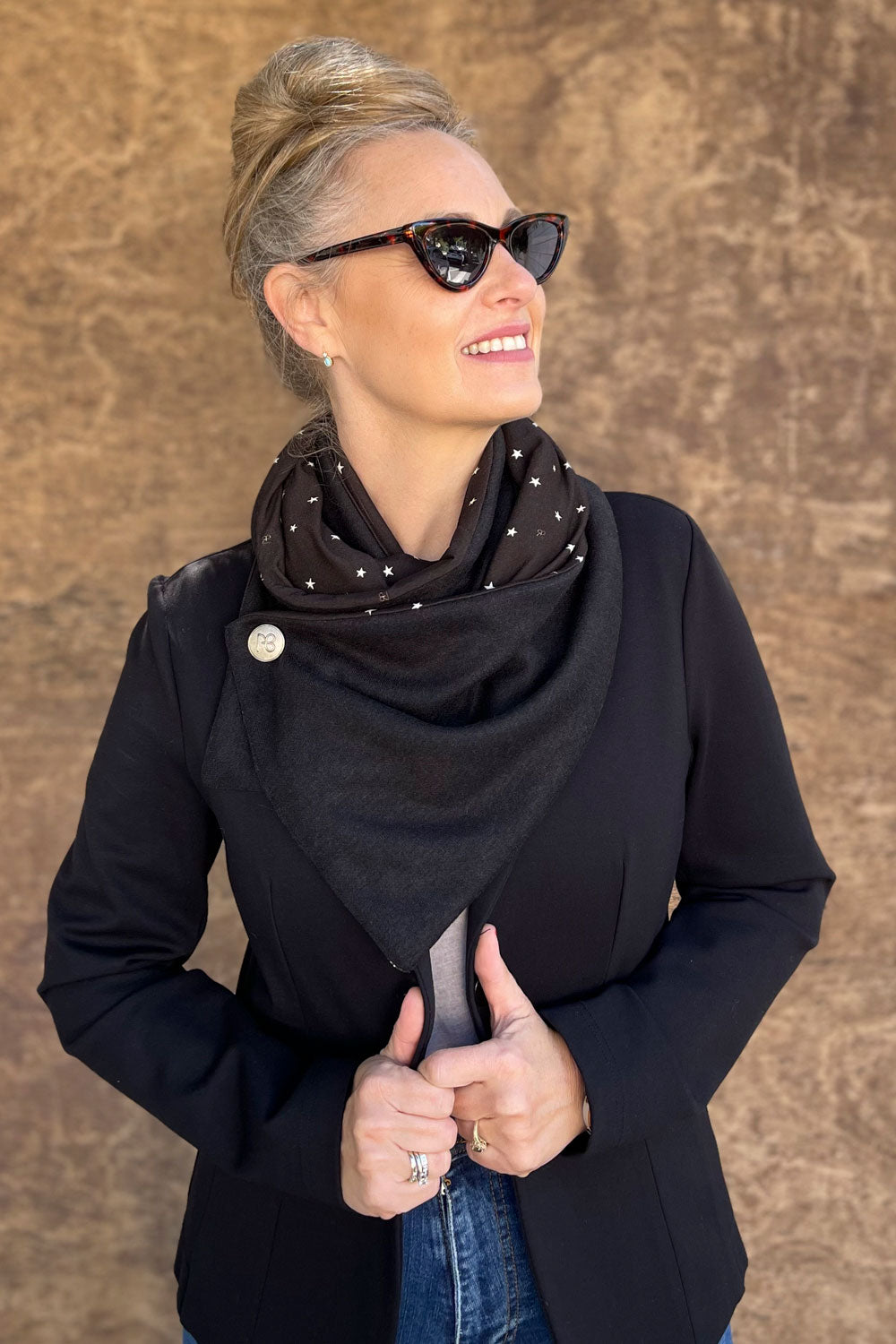 צעיף דו-צדדי ענת