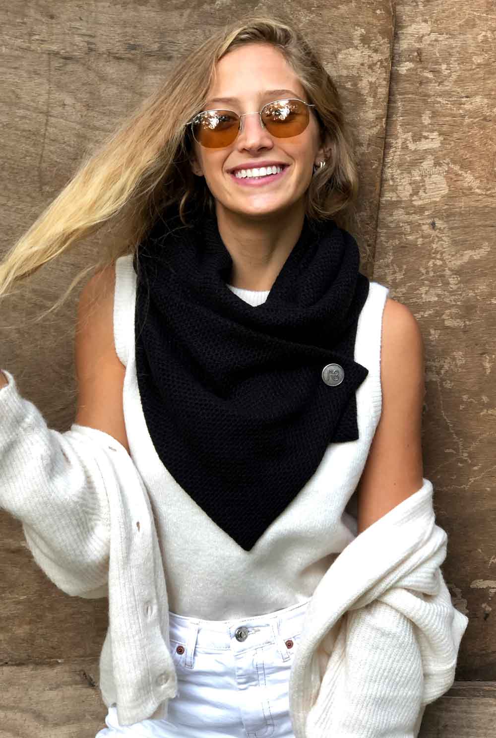 צעיף סרוג כריסטינה