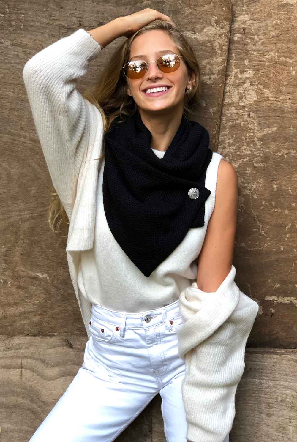 צעיף סרוג כריסטינה