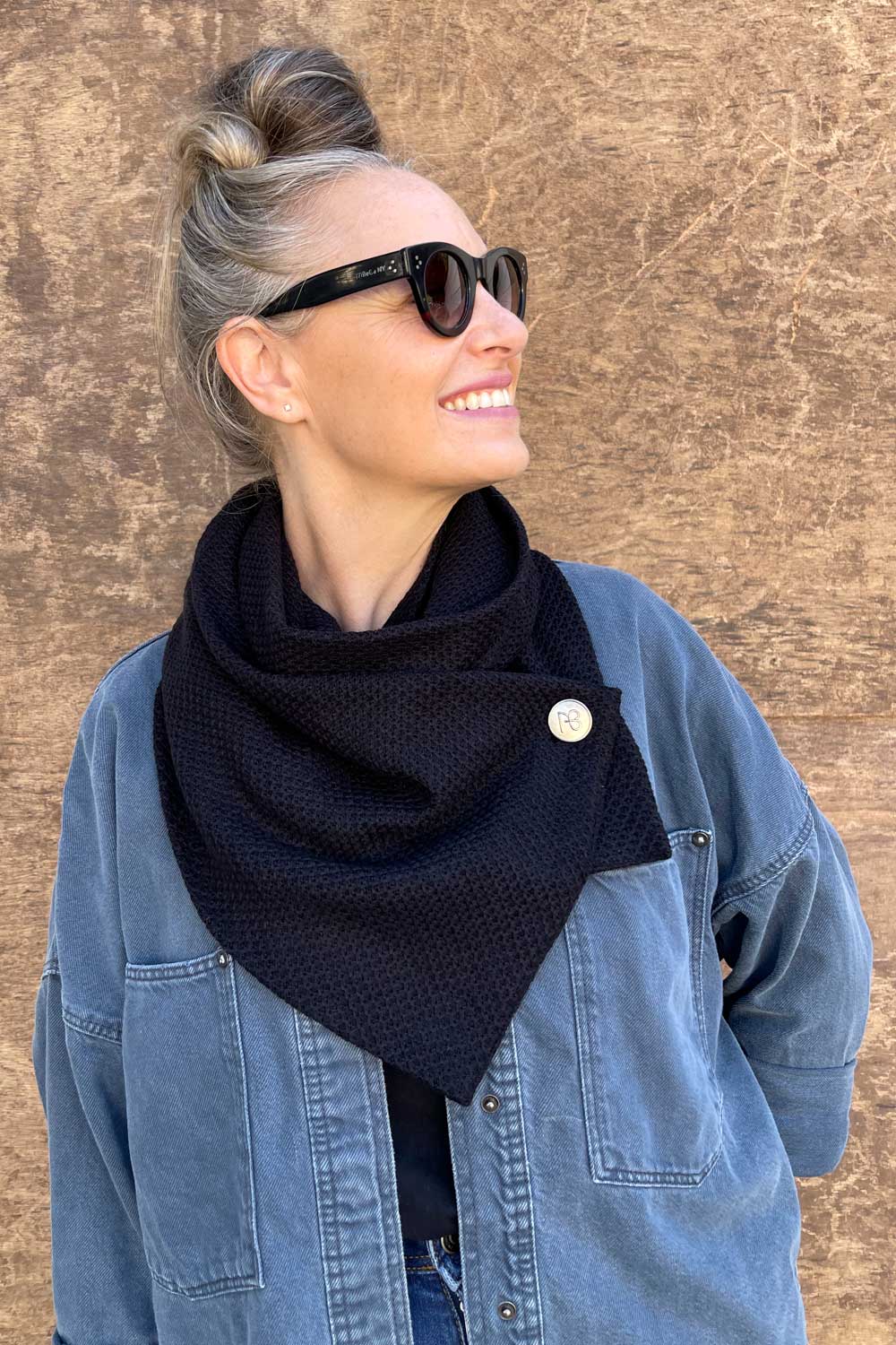 צעיף סרוג כריסטינה של עדי בקשי