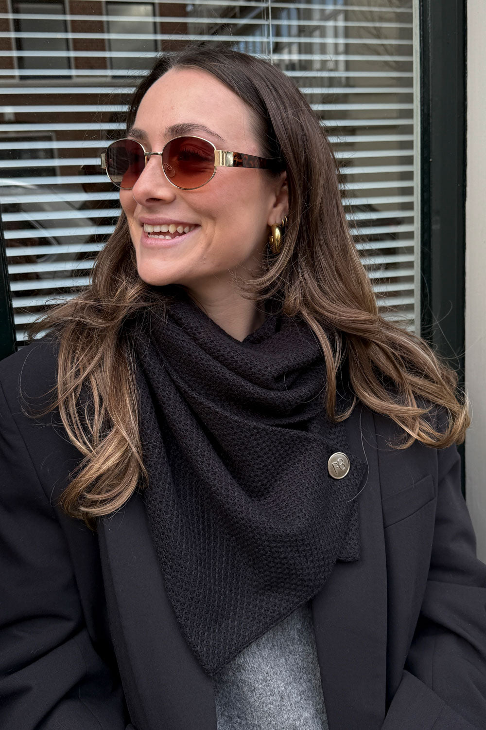 צעיף סרוג כריסטינה