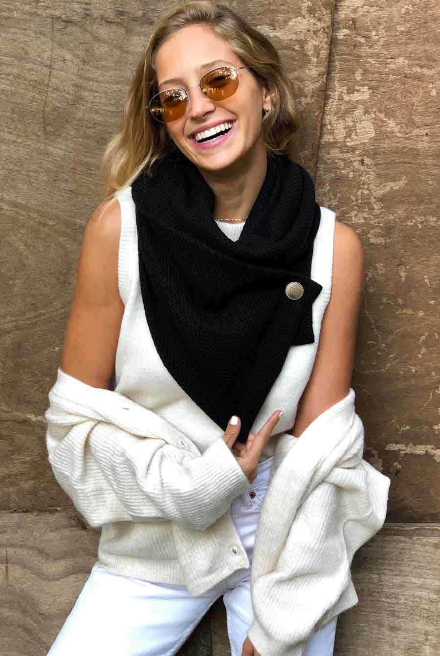 צעיף סרוג כריסטינה