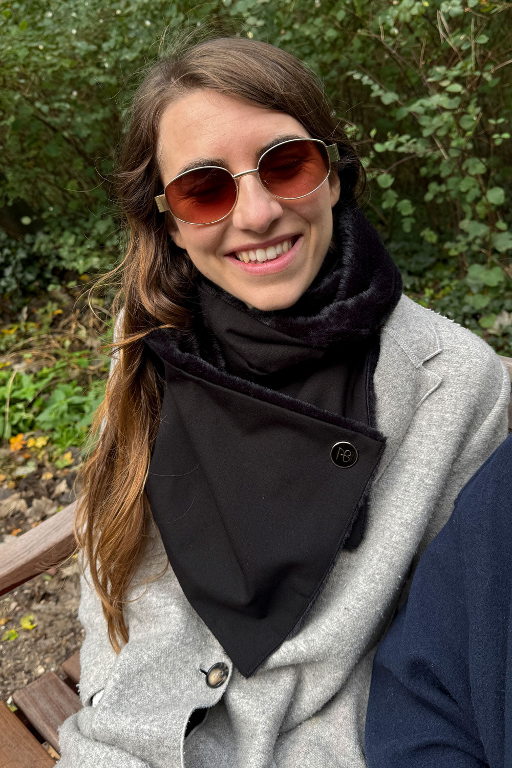 צעיף פרווה דו-צדדי ג׳יזל