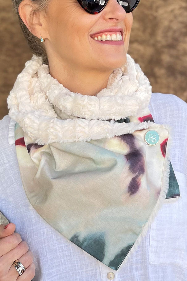 צעיף פרווה דו-צדדי אילאיל