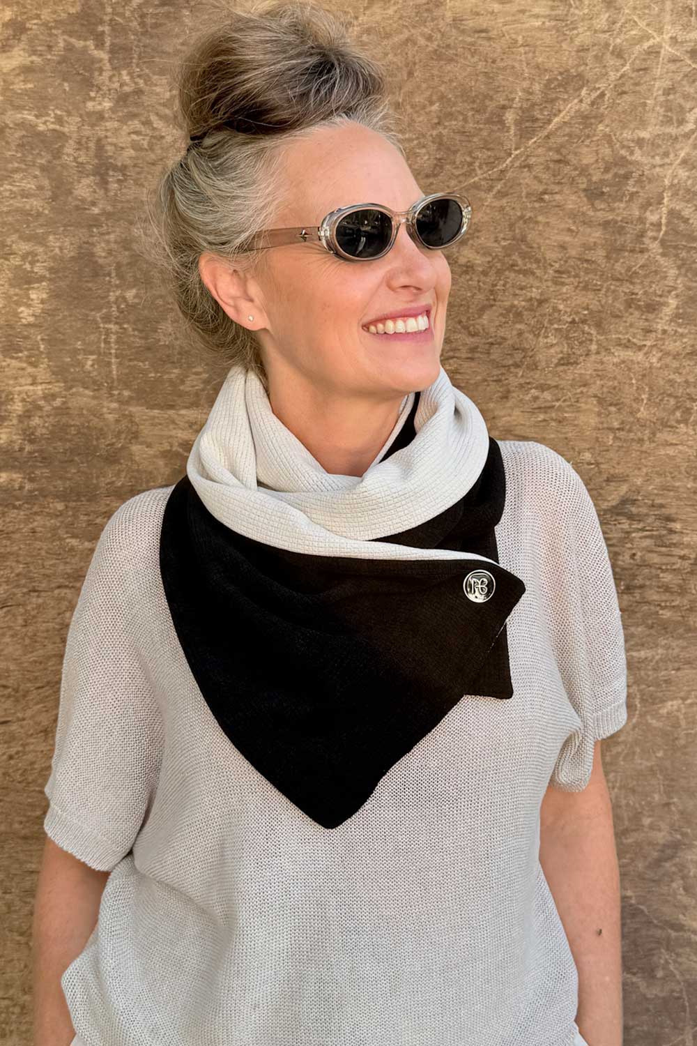 צעיף דו-צדדי רעות