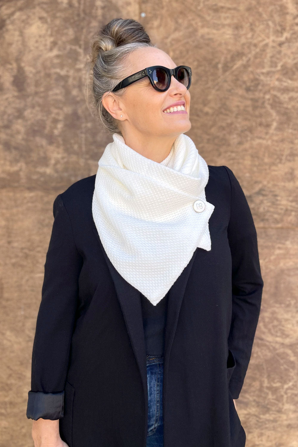 צעיף סרוג שינה