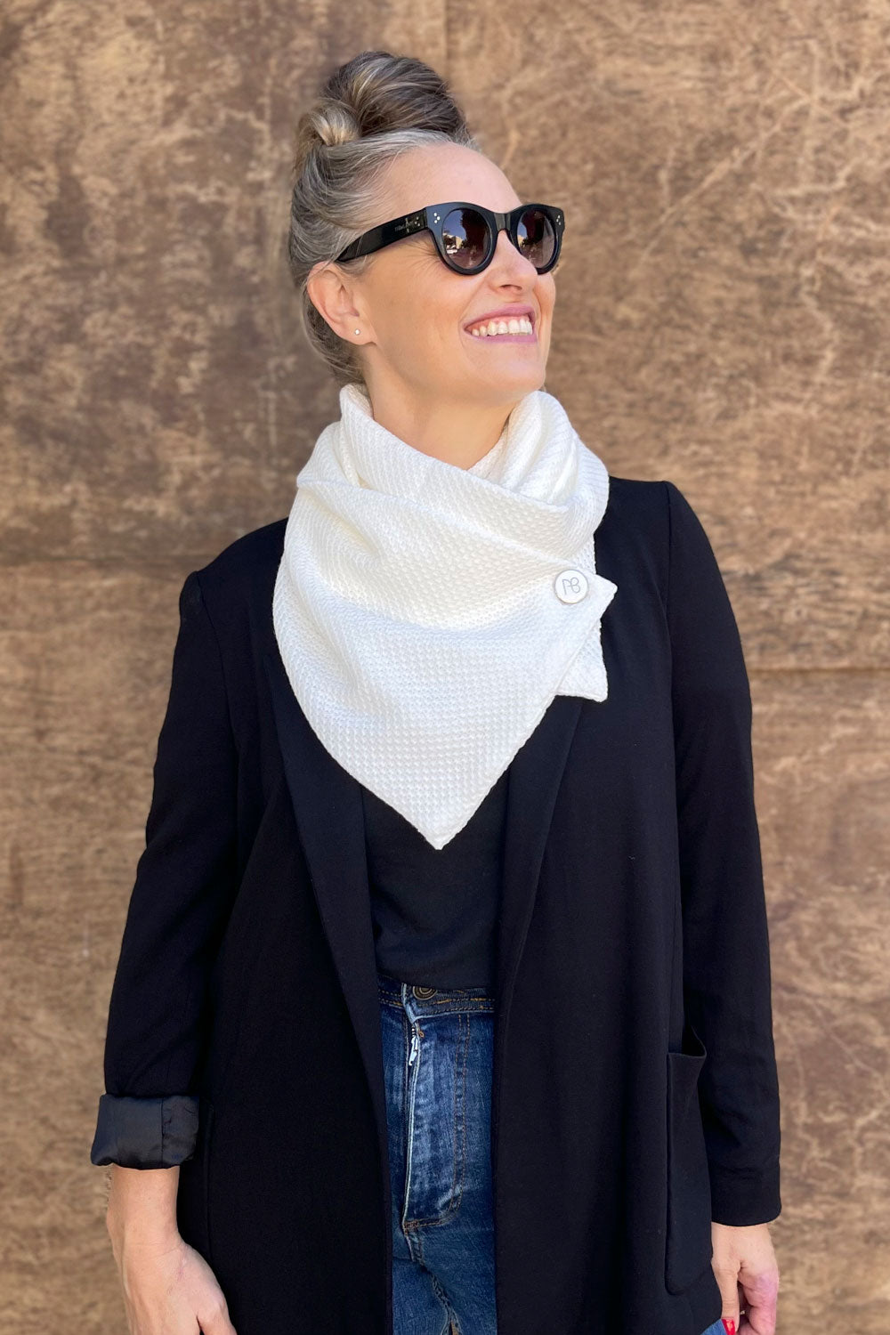 צעיף סרוג שינה