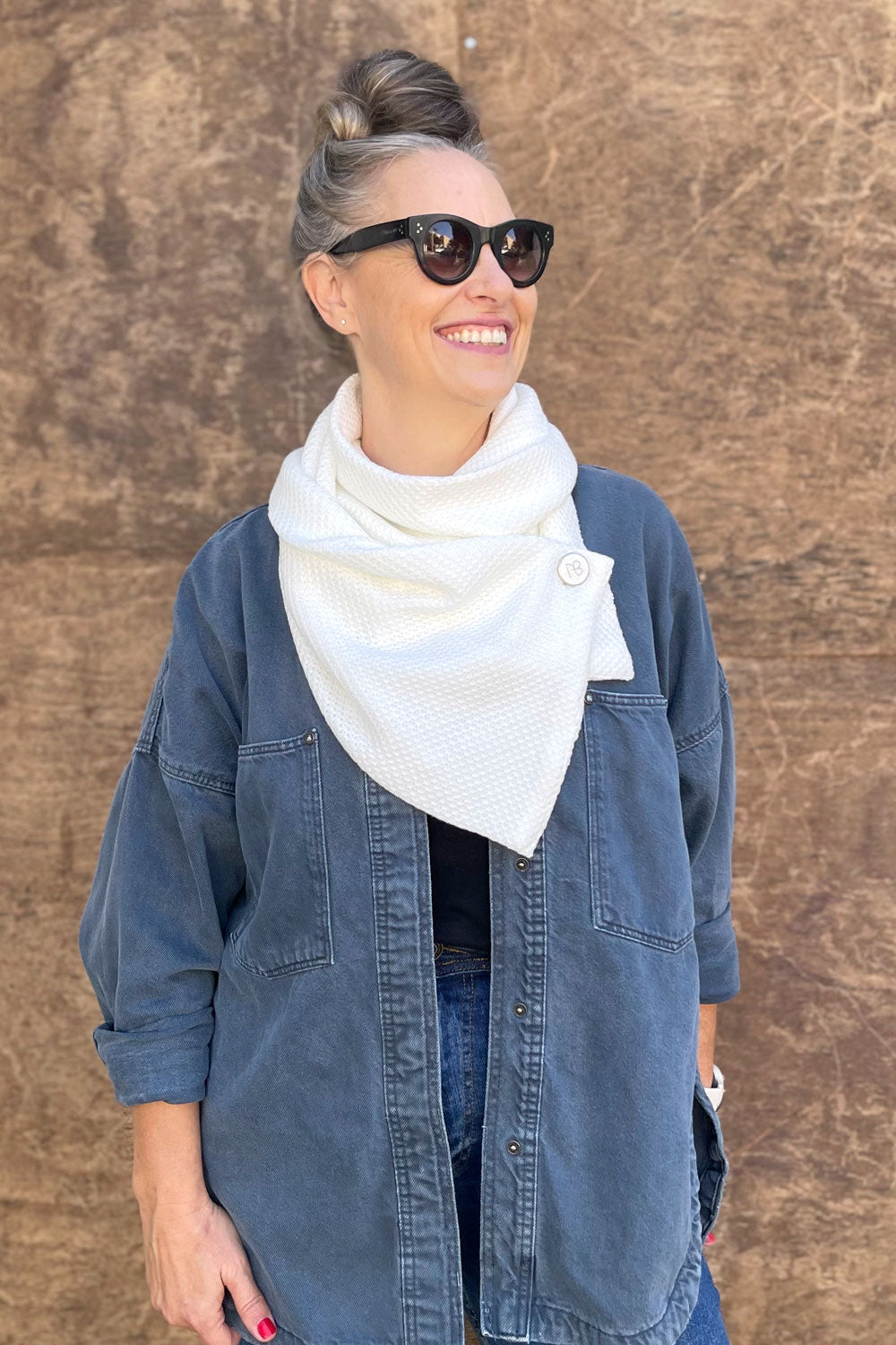 צעיף סרוג שינה