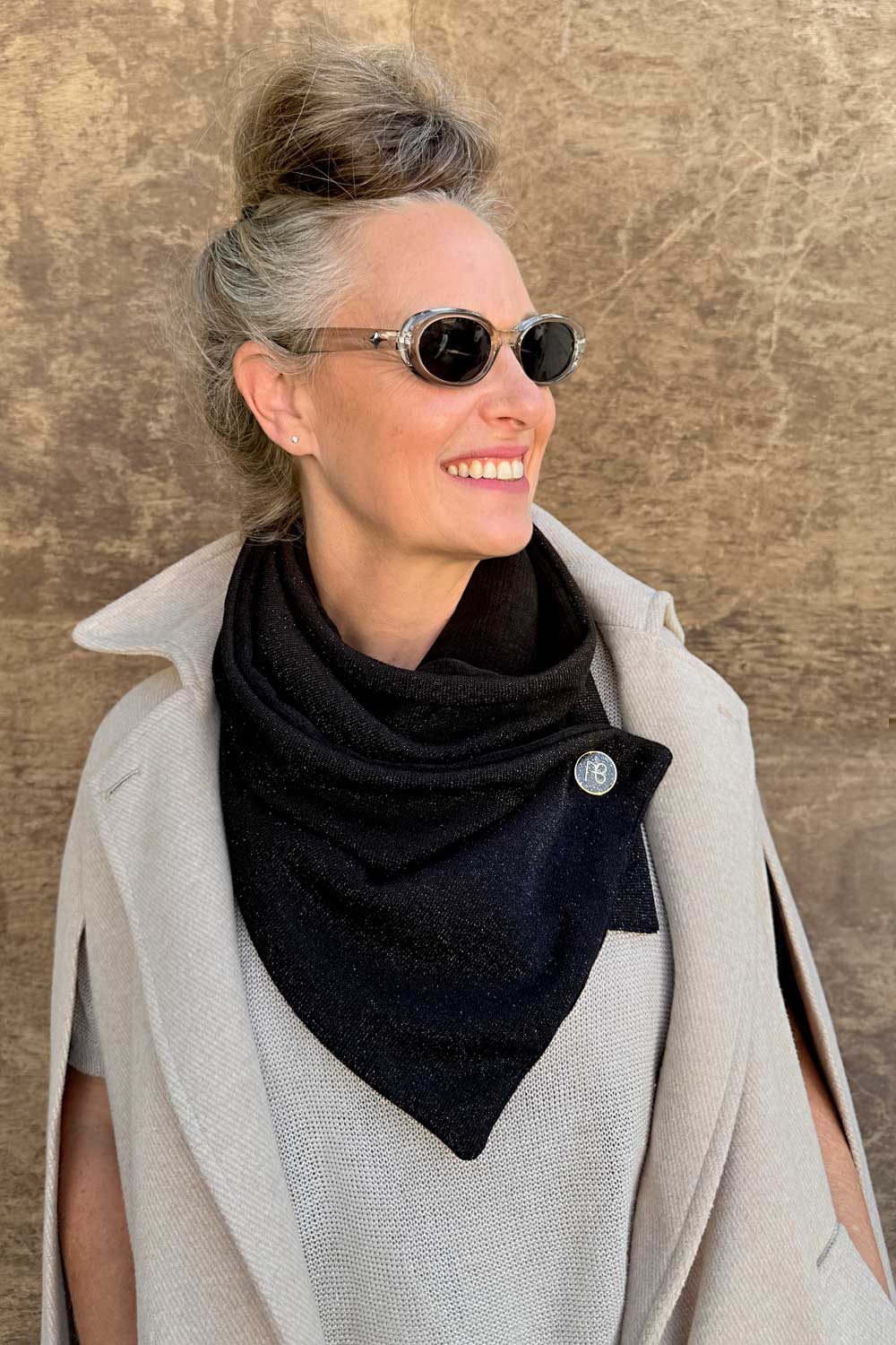 צעיף דו-צדדי שירן (מנצנץ)