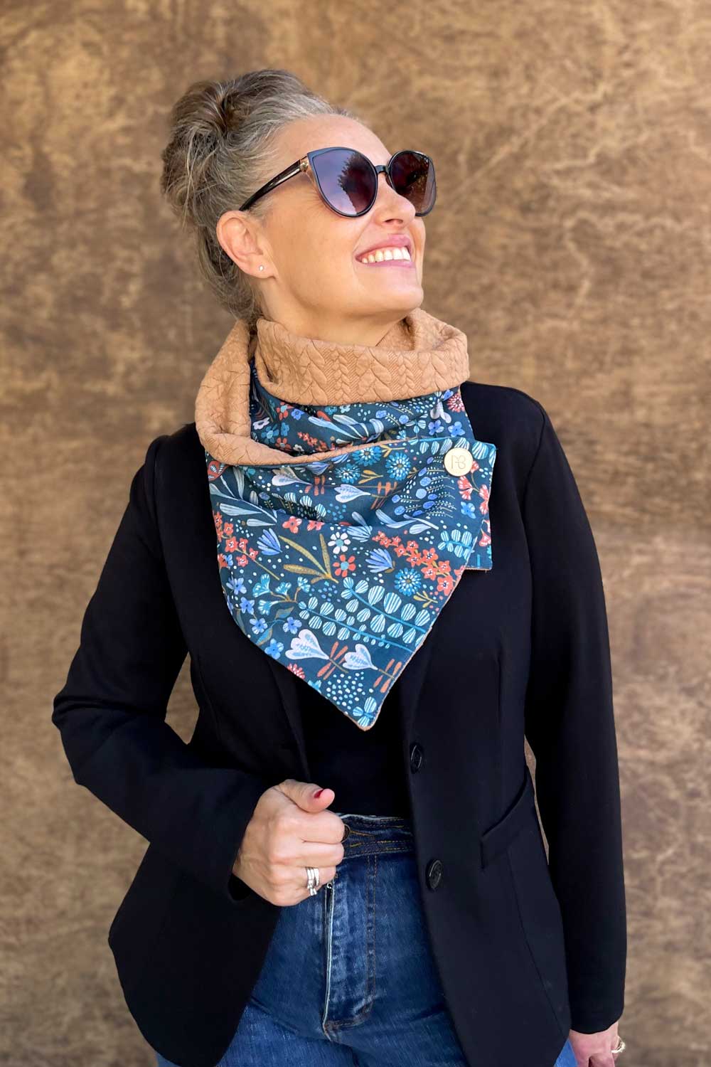 צעיף דו-צדדי שירלי