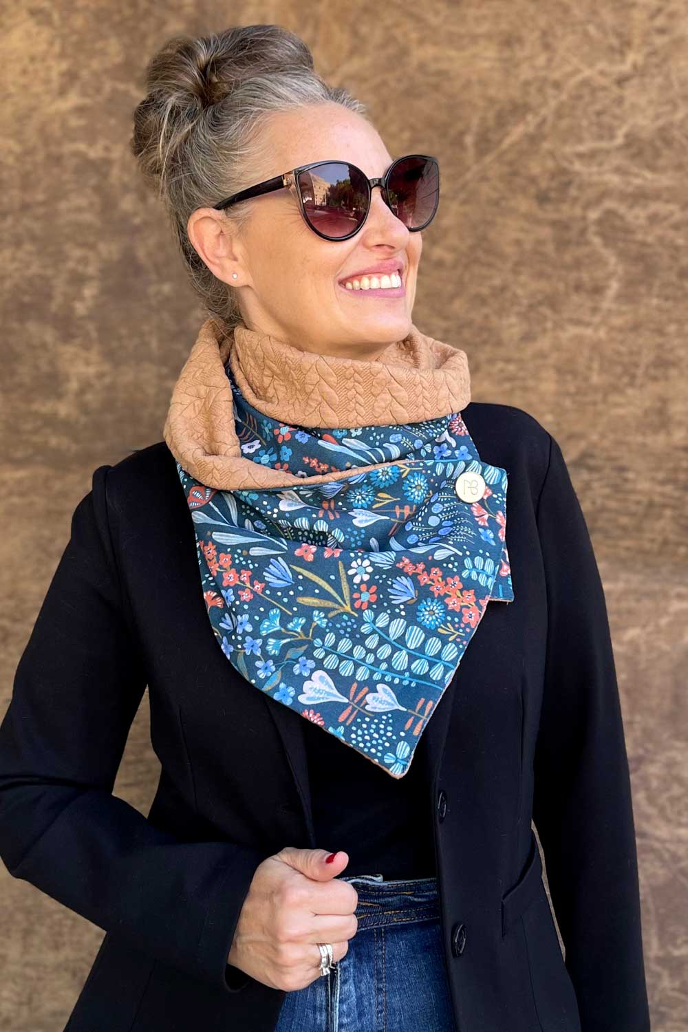 צעיף דו-צדדי שירלי