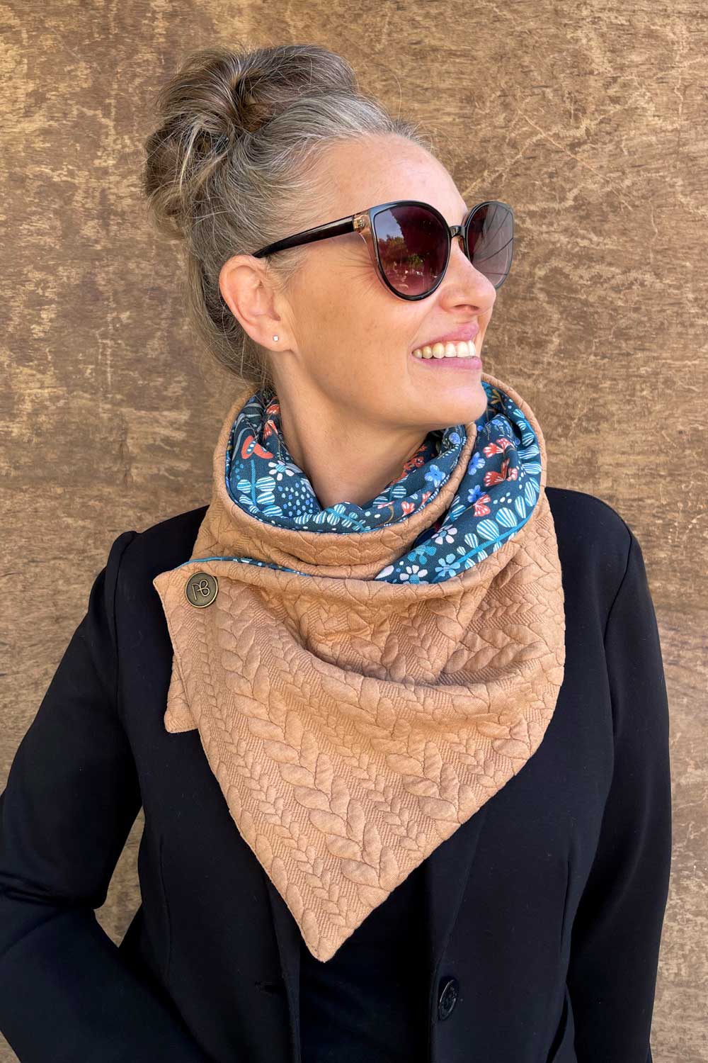 צעיף דו-צדדי שירלי