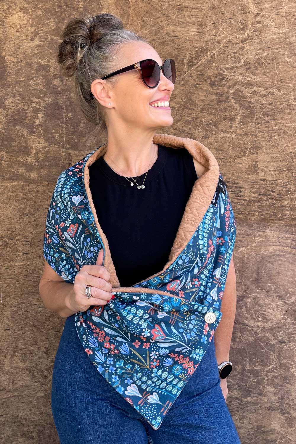 צעיף דו-צדדי שירלי