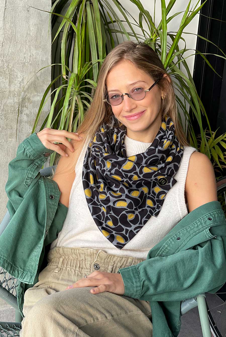 צעיף כותנה אבסטרקטי אנטוניה