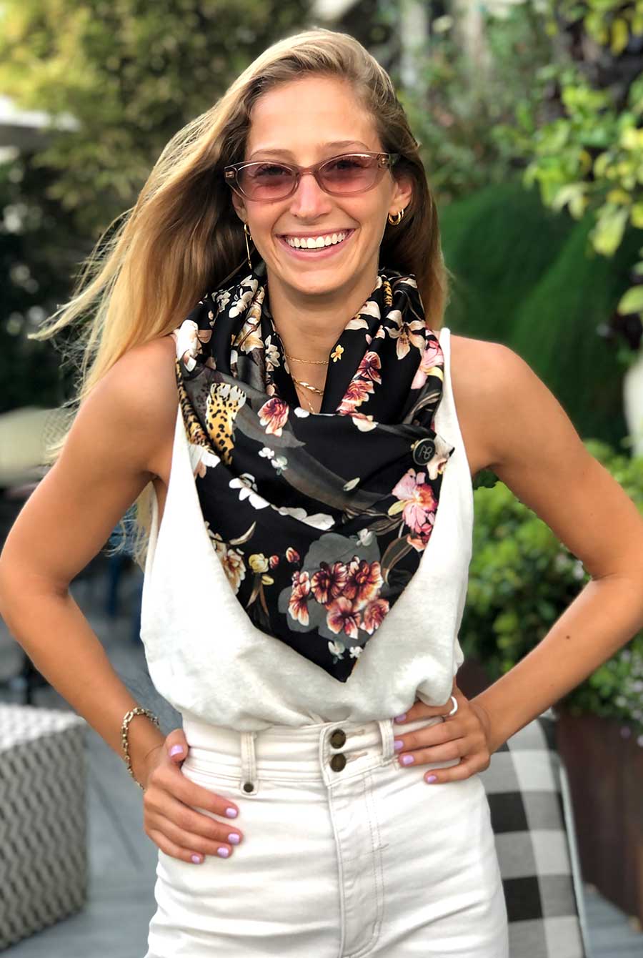 צעיף סאטן אקזוטי טורינה