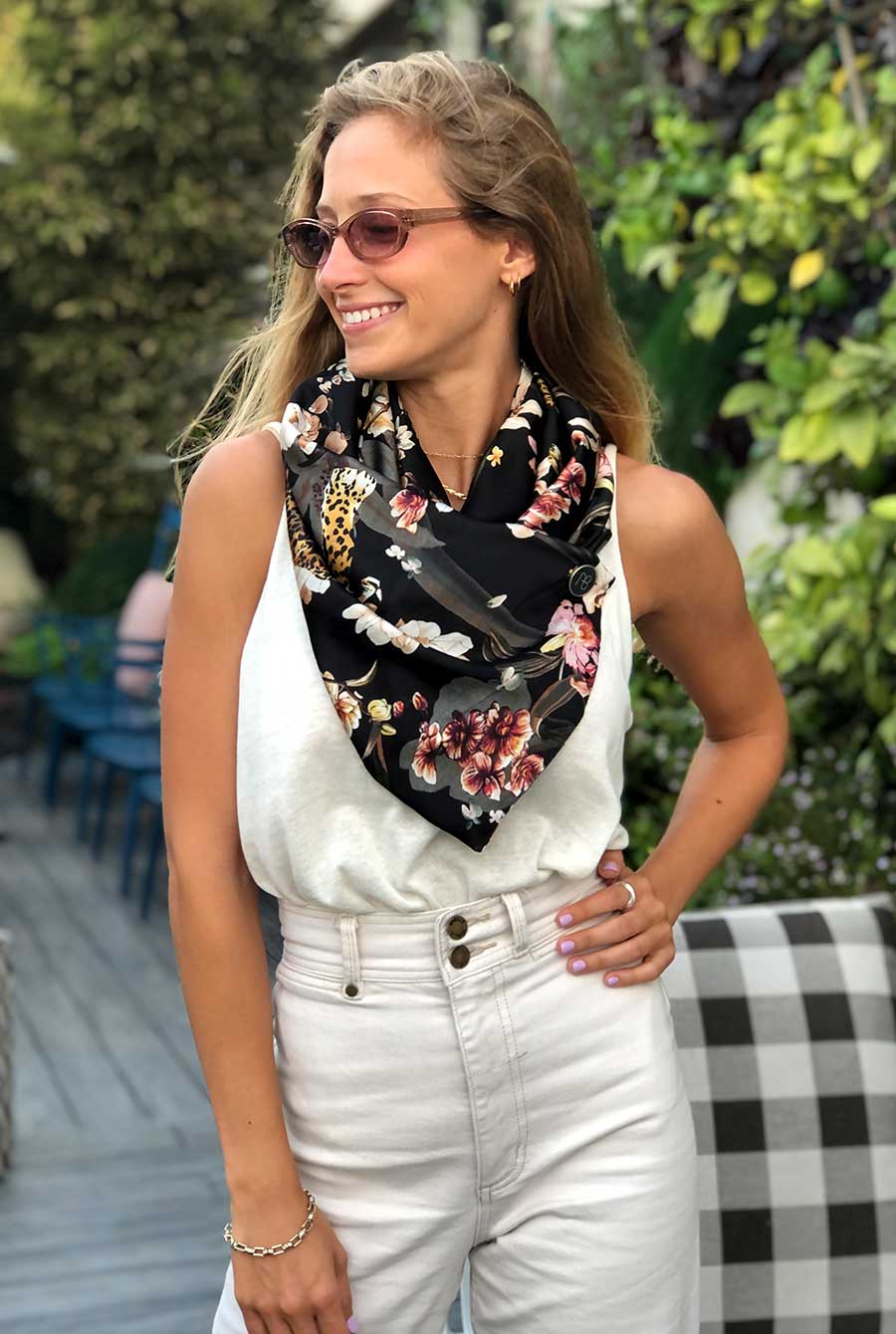 צעיף סאטן אקזוטי טורינה