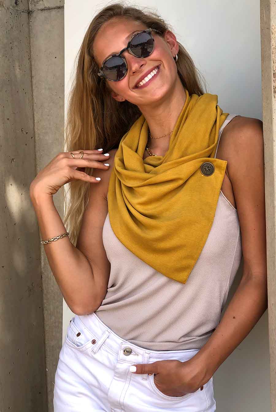 צעיף ויסקוזה רך ומלטף יעל - עם פגם קטן בהנחה שווה