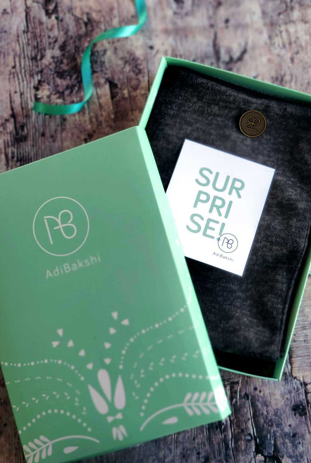 צעיף לגבר שחור פחם אלברטו