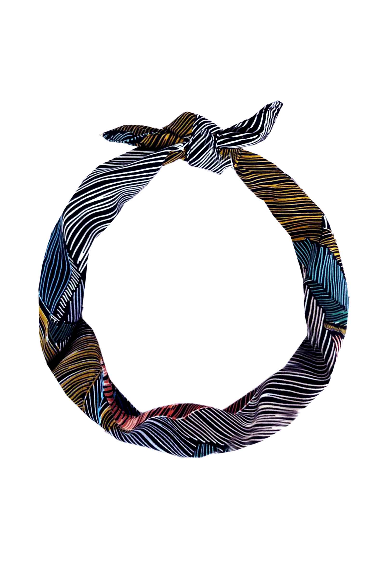 תיק דו-צדדי + סרט לשיער - בהדפס עלים מיוחד קטרינה