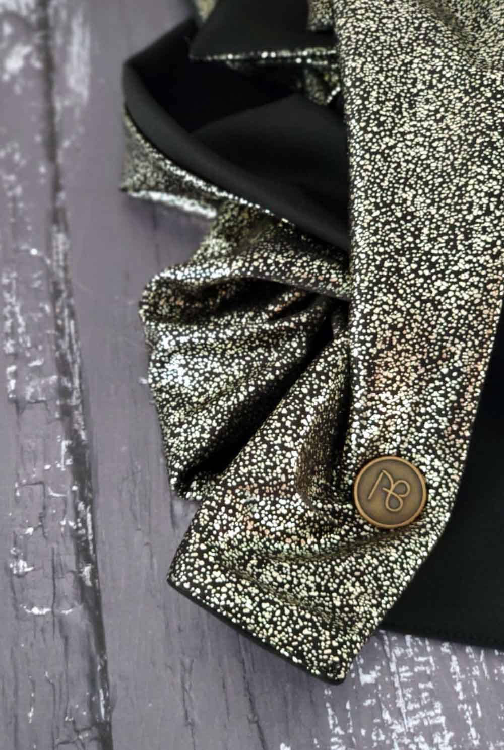 צעיף זהב דו-צדדי אולה