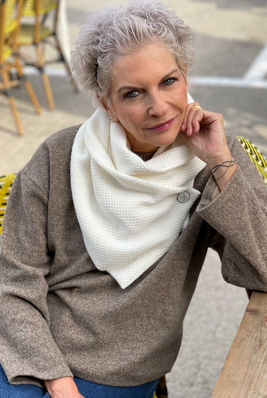 צעיף סרוג שינה