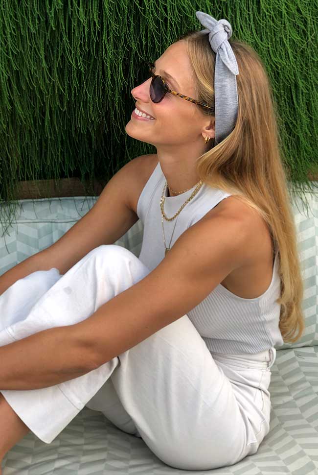 סרט לשיער אפור סאן