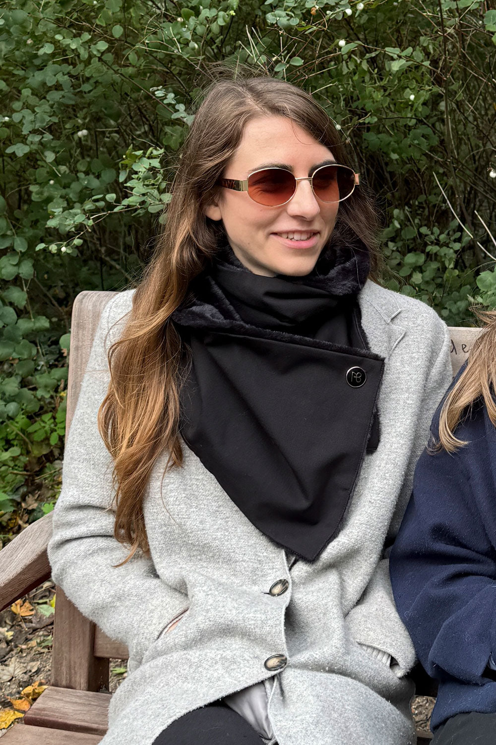 צעיף פרווה דו-צדדי ג׳יזל