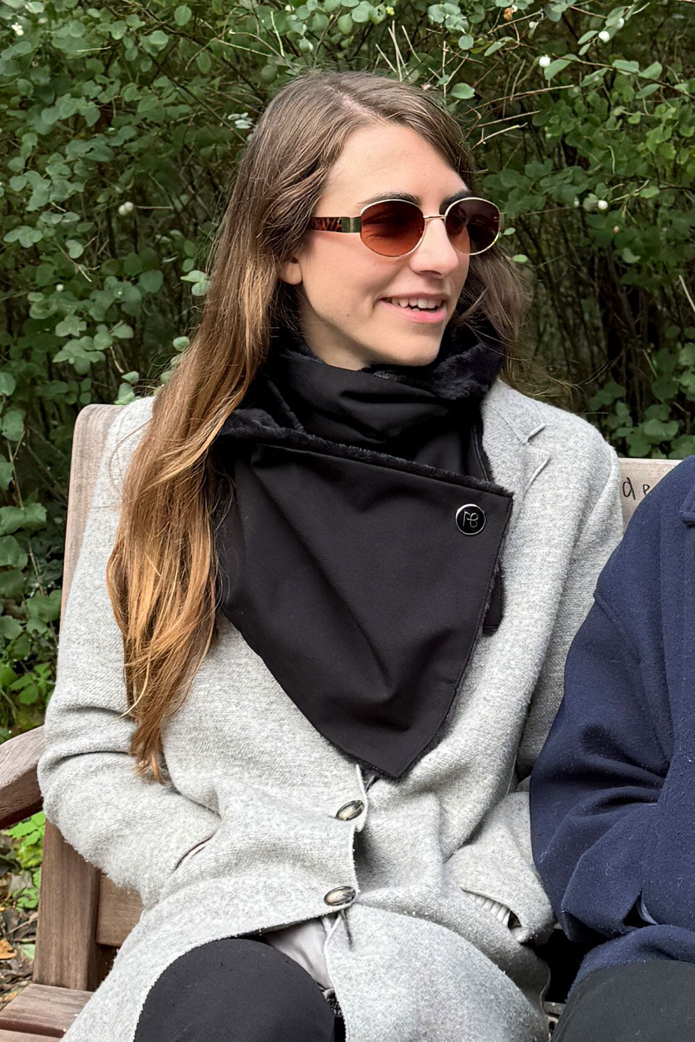 צעיף פרווה דו-צדדי ג׳יזל