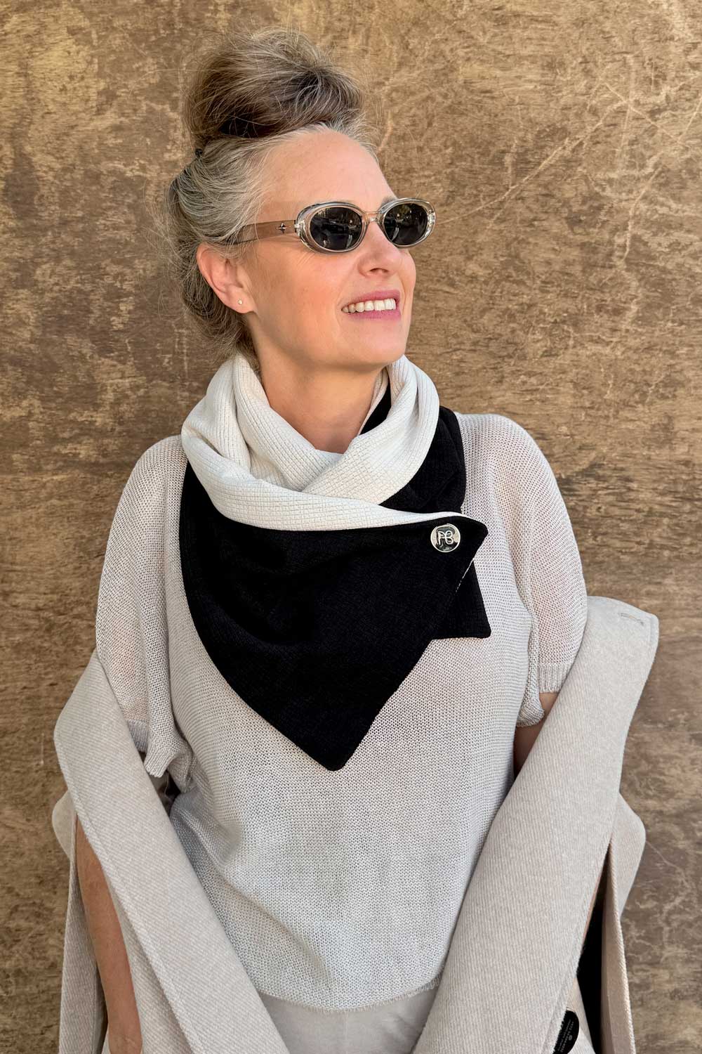 צעיף דו-צדדי רעות