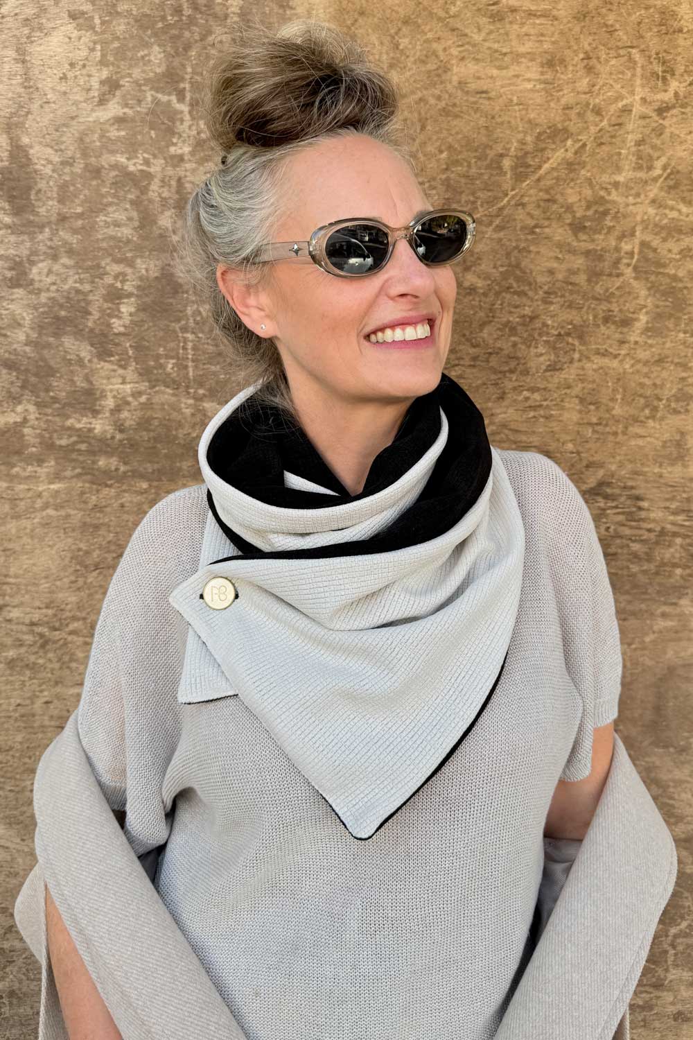 צעיף דו-צדדי רעות