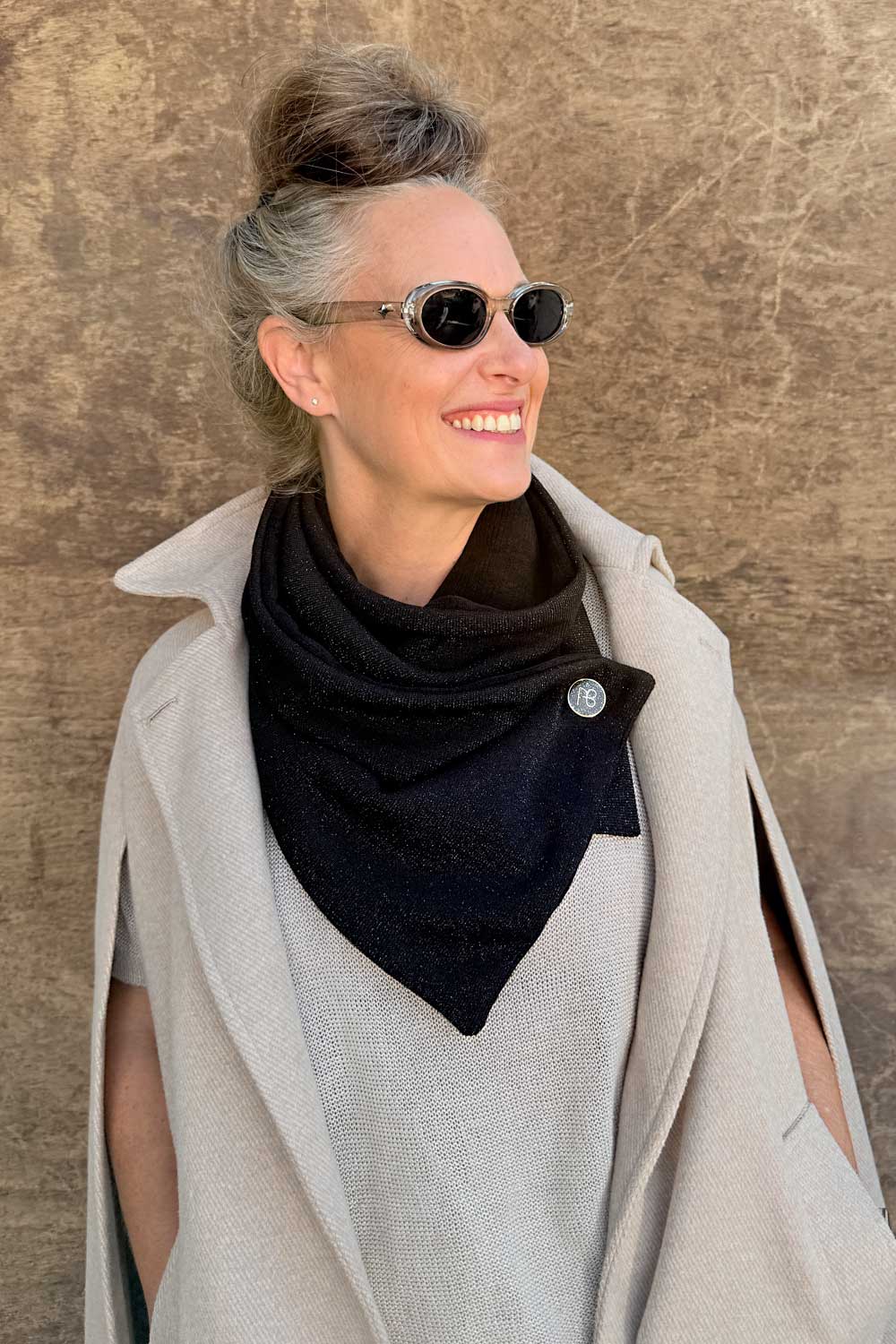 צעיף דו-צדדי שירן (מנצנץ)