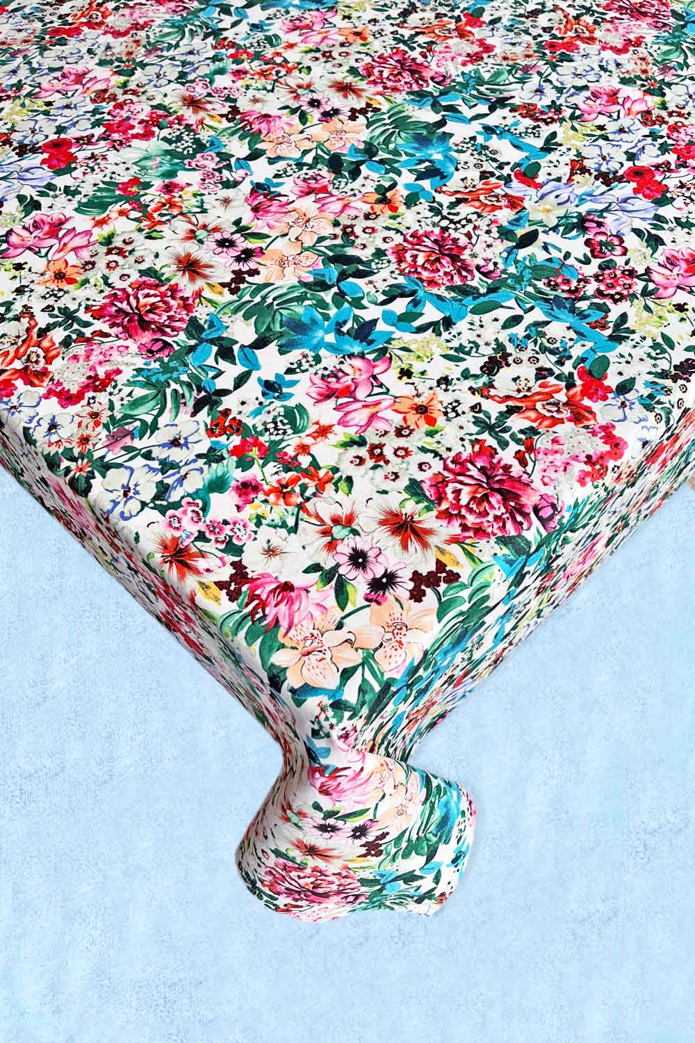 מפת שולחן פרחונית אביבית 100% כותנה איטלקית דגם קאי