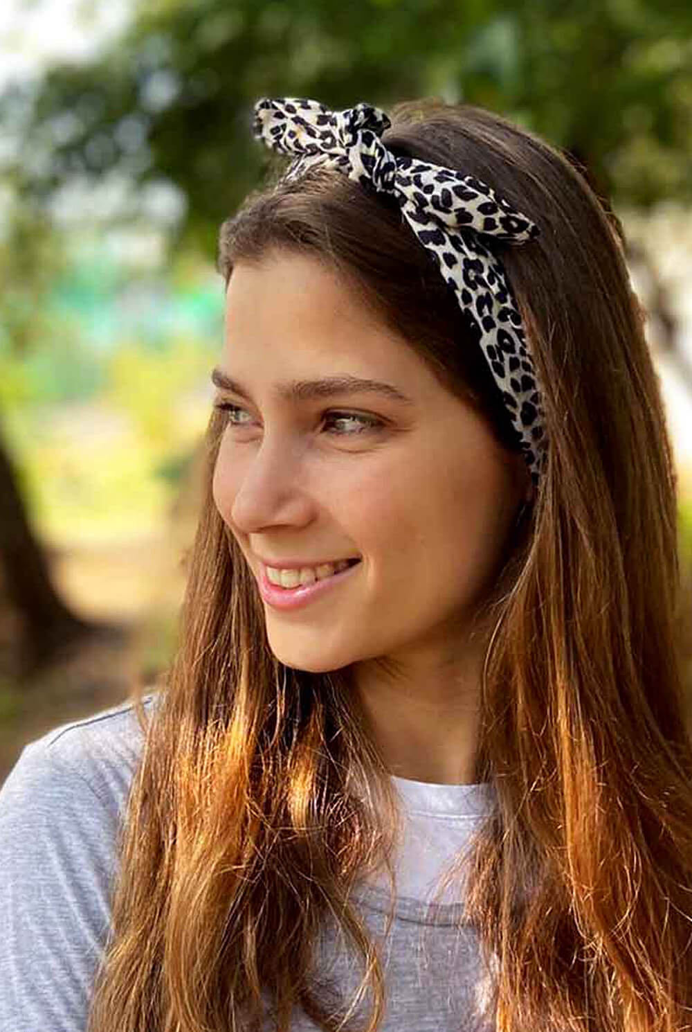 תיק בד דו-צדדי גדול + סרט לשיער | דגם ניקול
