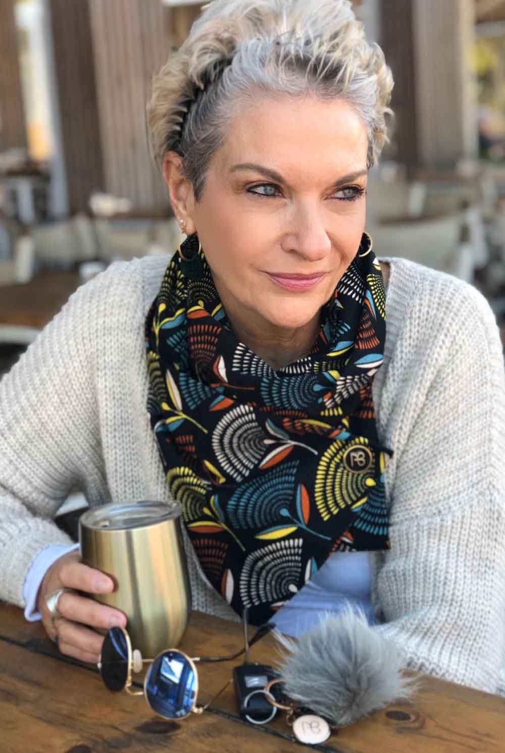 צעיף פיסולי מיוחד נוריקו